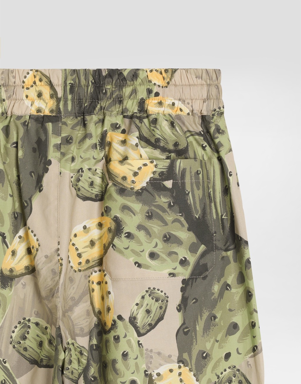 仙人掌印花府绸百慕大短裤6