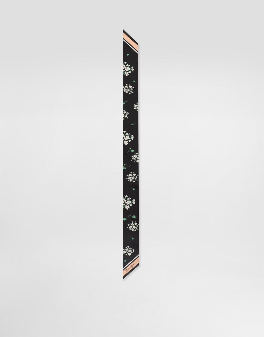 6x100 天竺葵印花真丝斜纹发带1