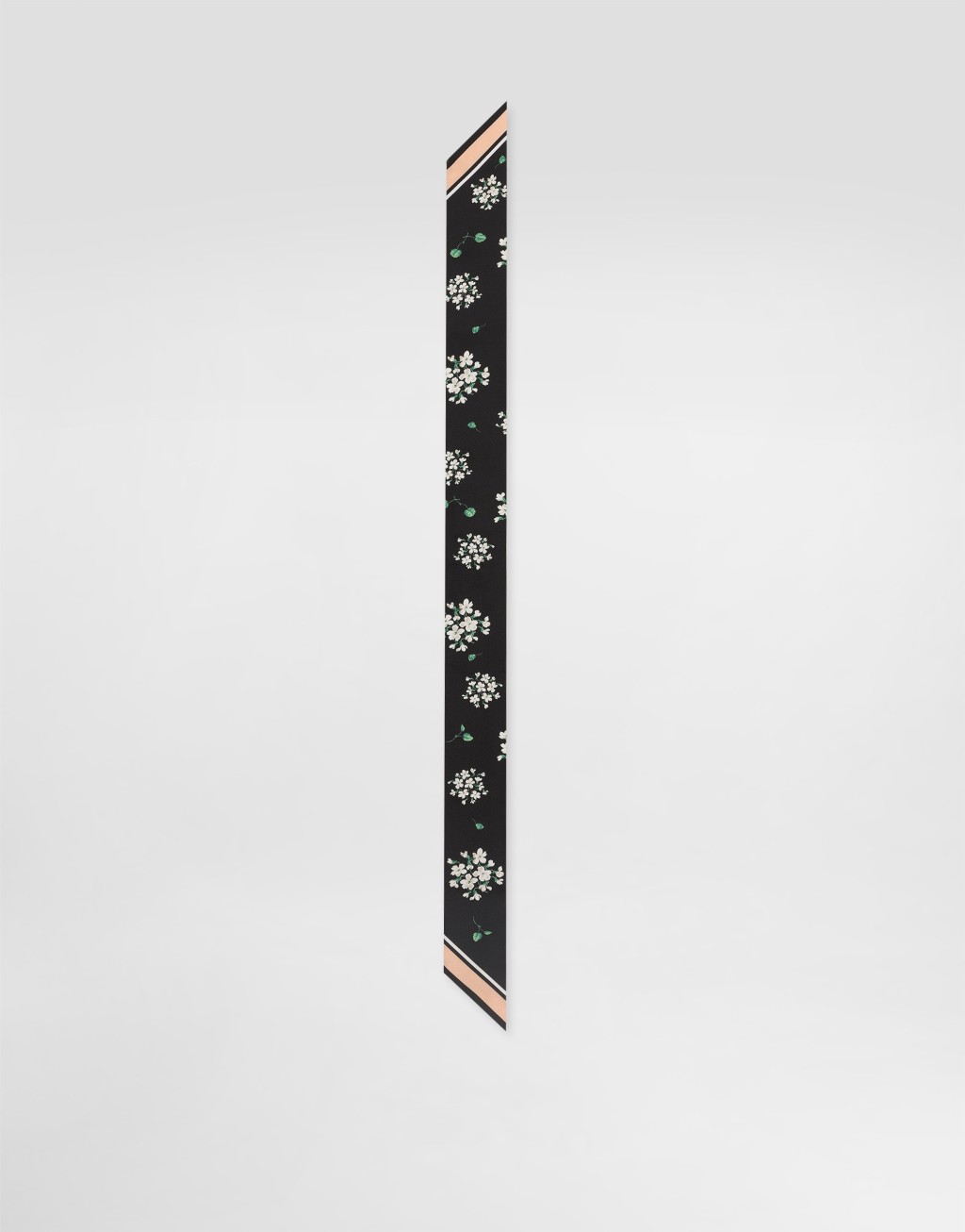 6x100 天竺葵印花真丝斜纹发带2