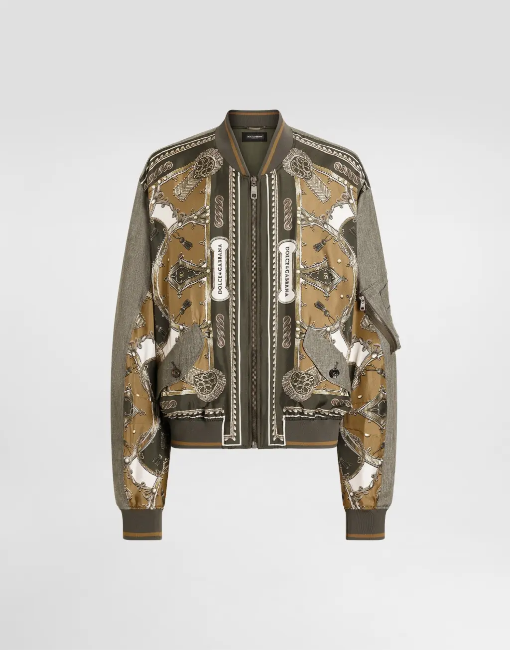 cargo 印花 oversized 斜纹飞行员夹克