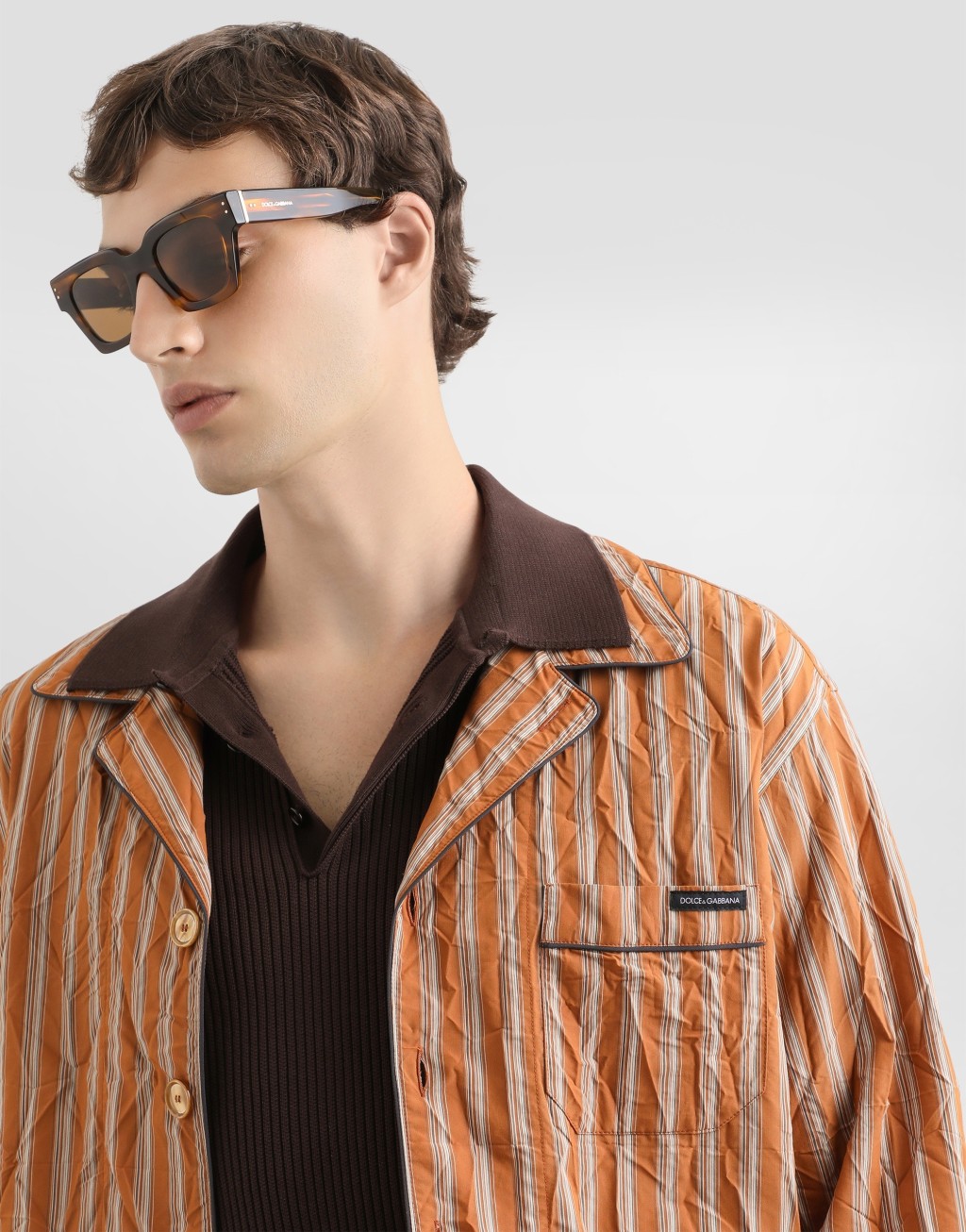 褶皱条纹梳妆台衬衫4