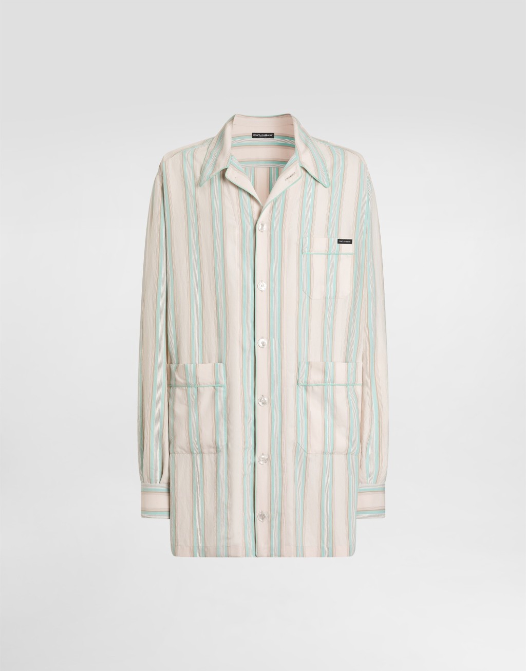 条纹面料华丽衬衫1