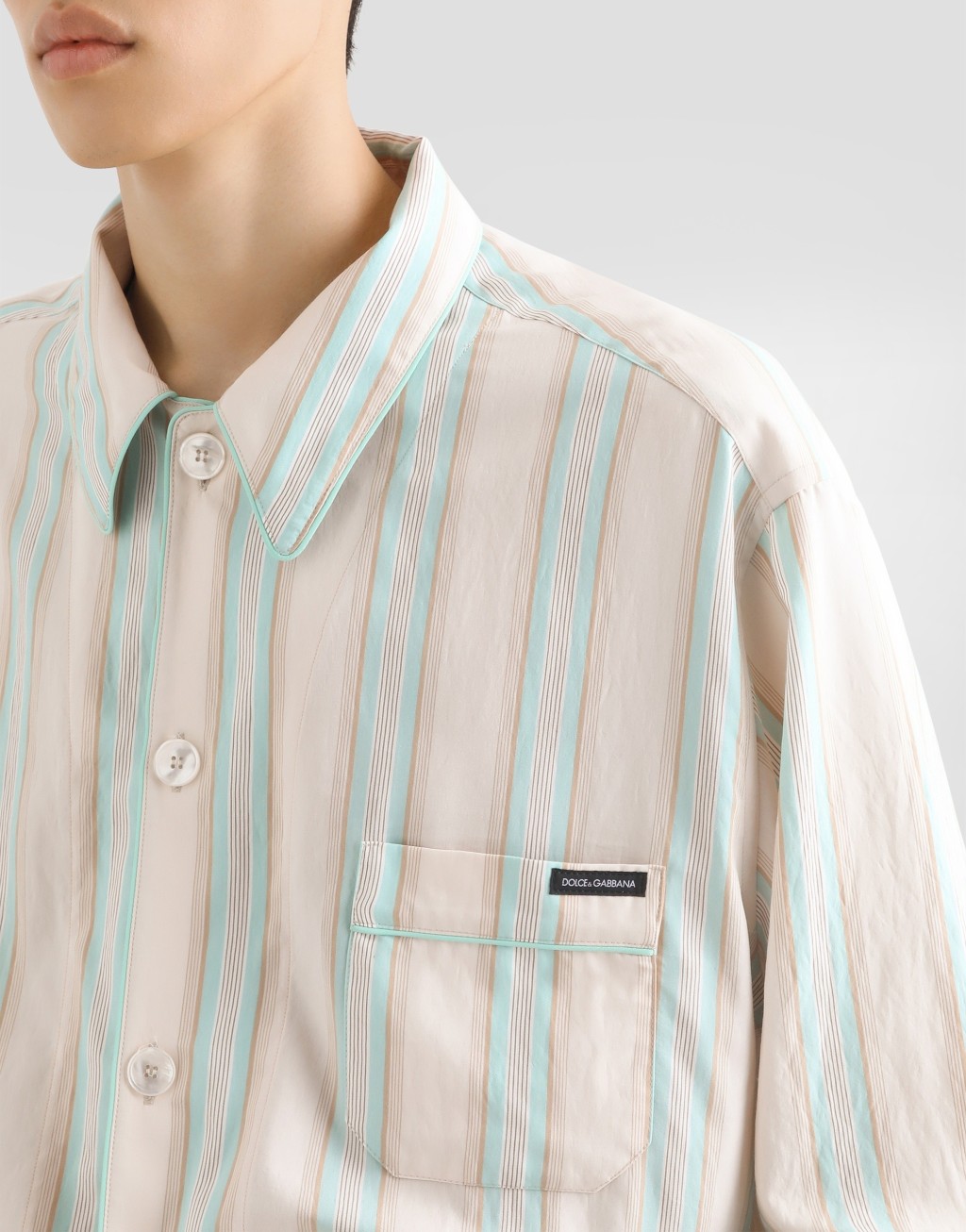 条纹面料华丽衬衫5