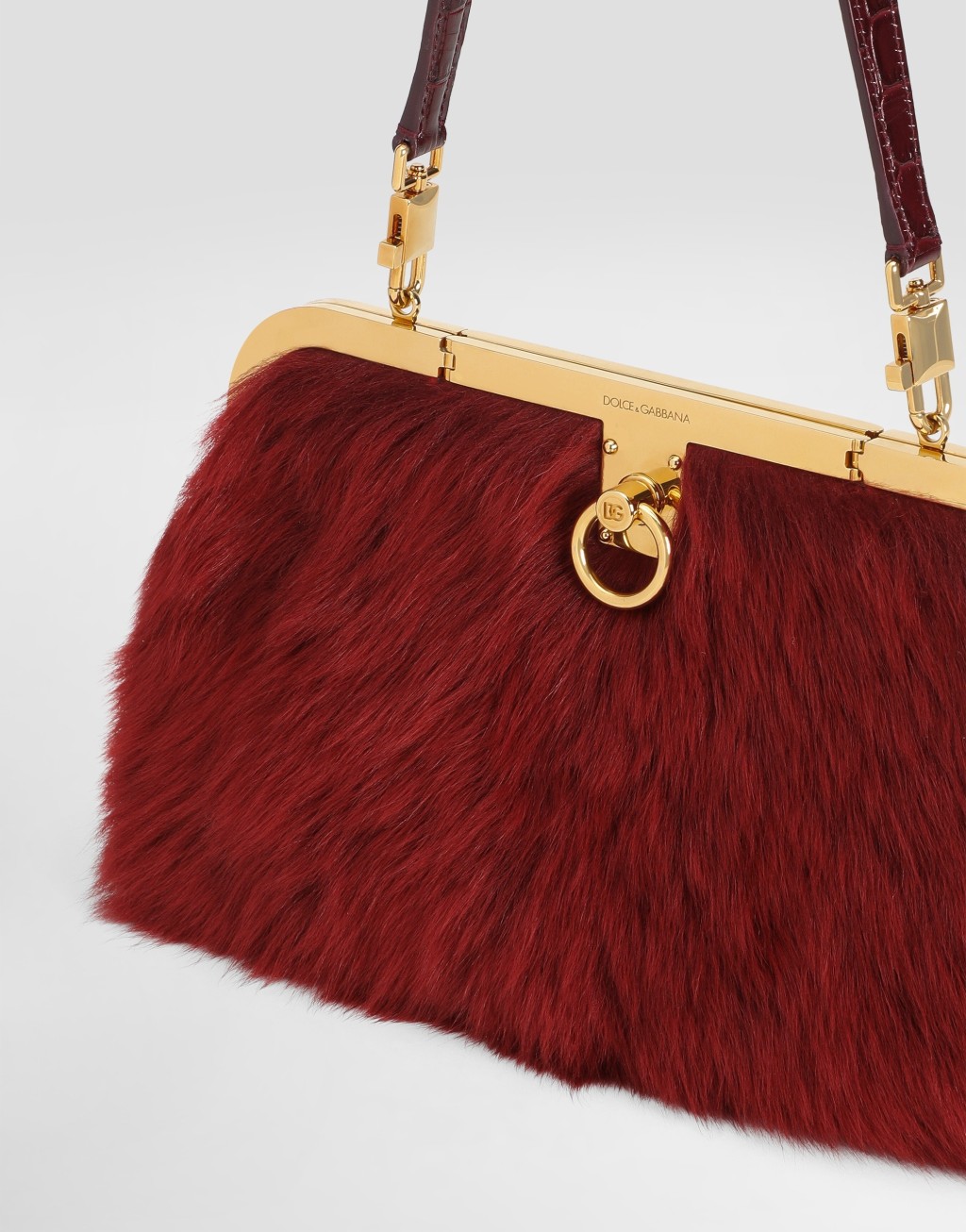 Amanda 羊皮与鳄鱼皮革手袋8