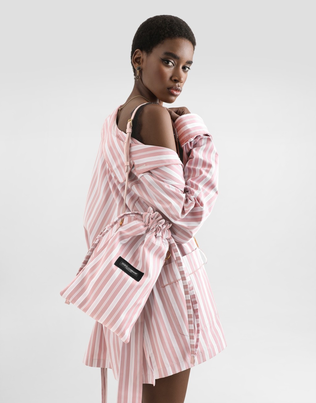 Essenza 条纹府绸手袋2