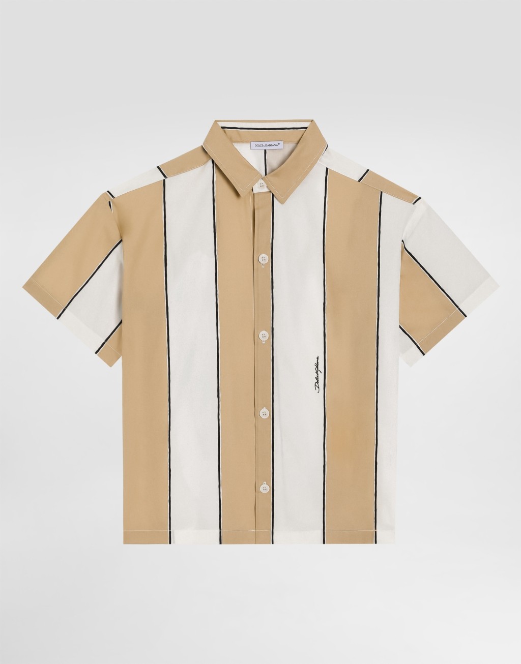 条纹印花府绸衬衫1