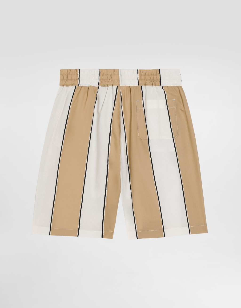 条纹印花府绸百慕大短裤3