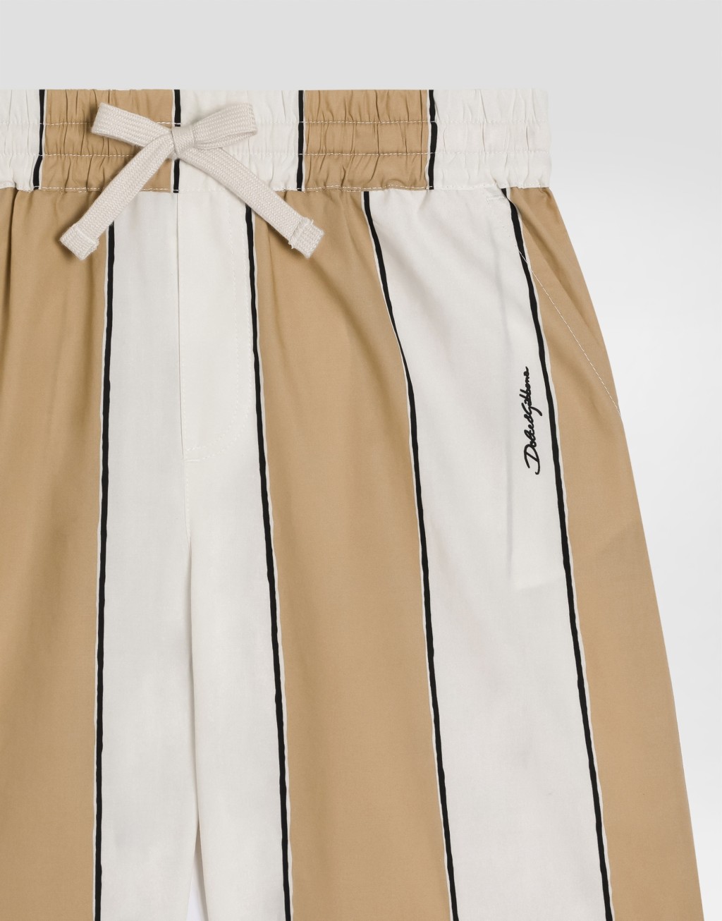 条纹印花府绸百慕大短裤5