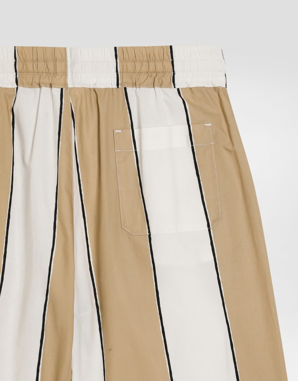 条纹印花府绸百慕大短裤6