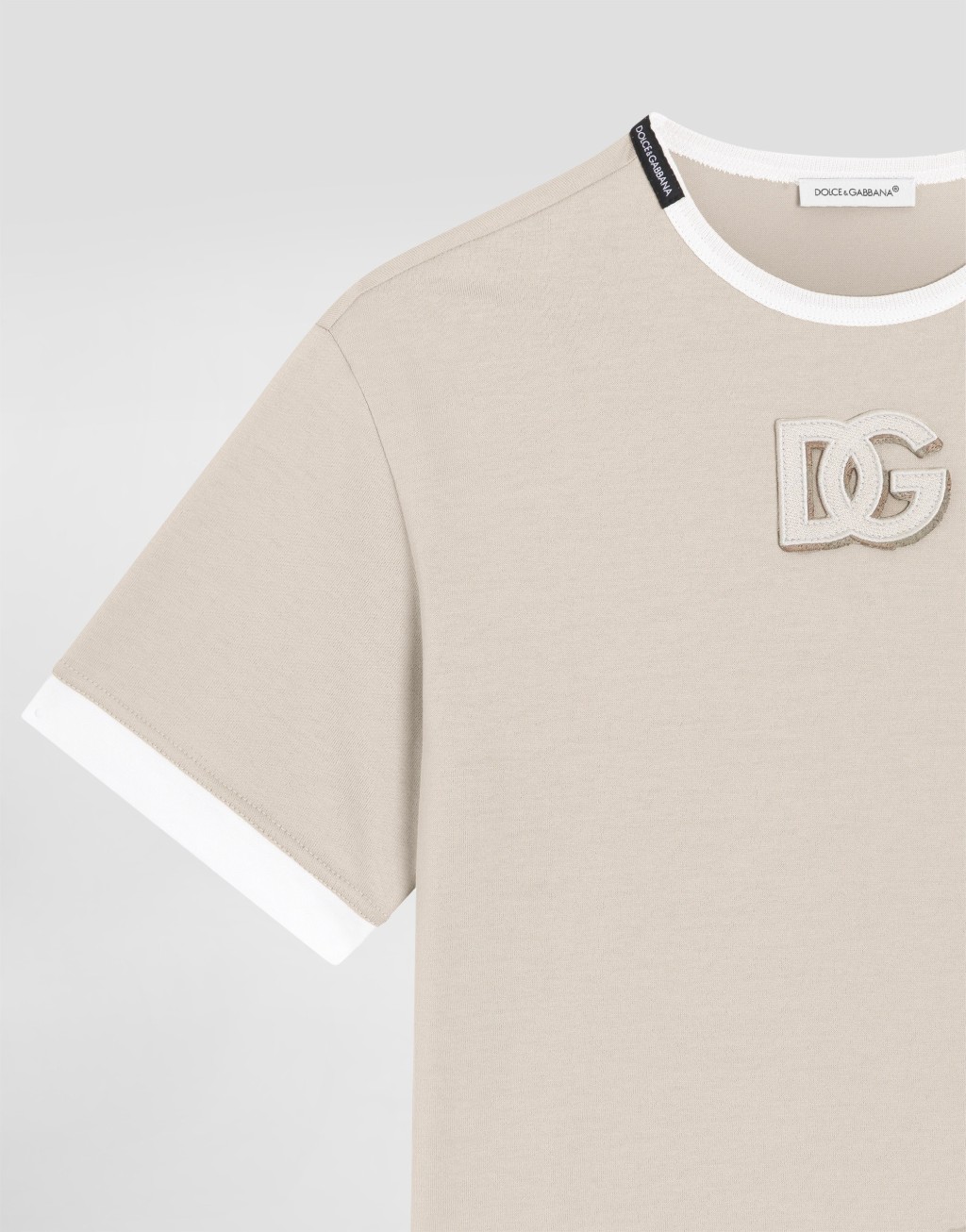 刺绣DG贴花弹力棉T恤5