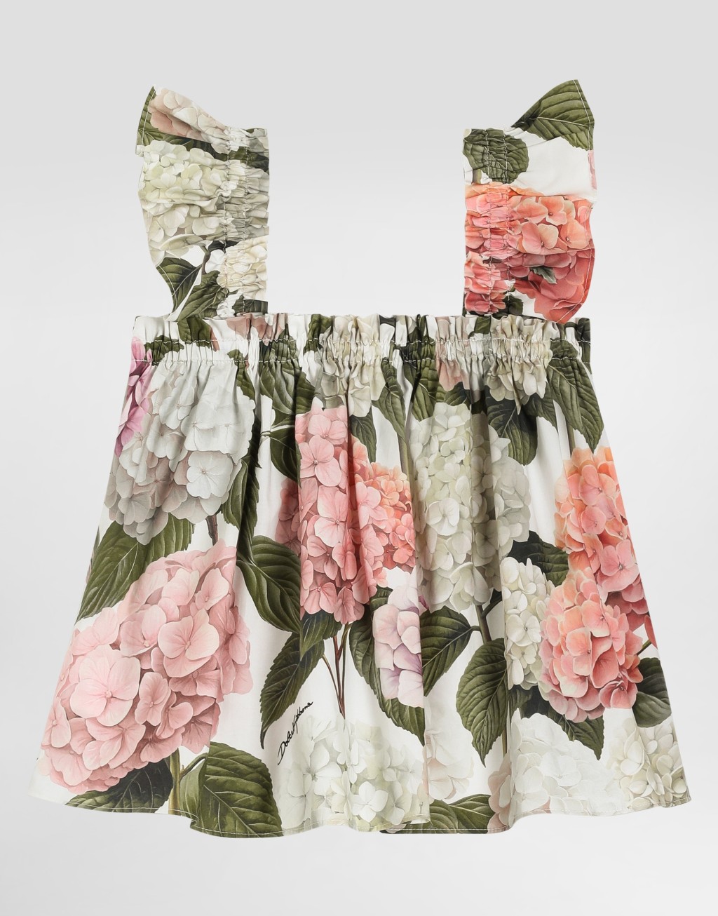 绣球花印花府绸上衣3