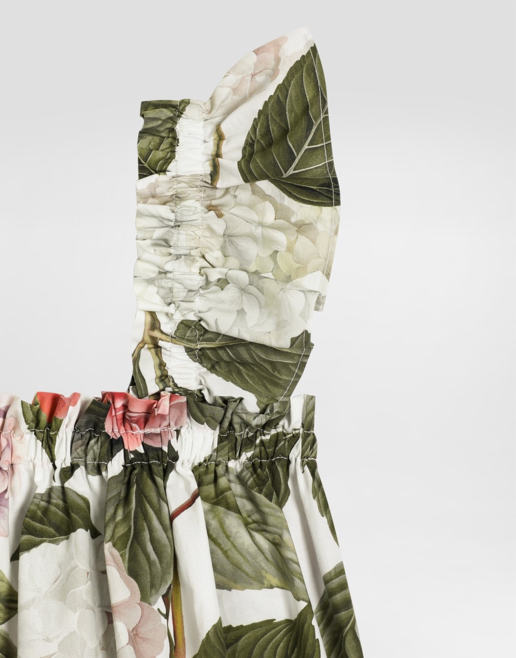 绣球花印花府绸上衣6