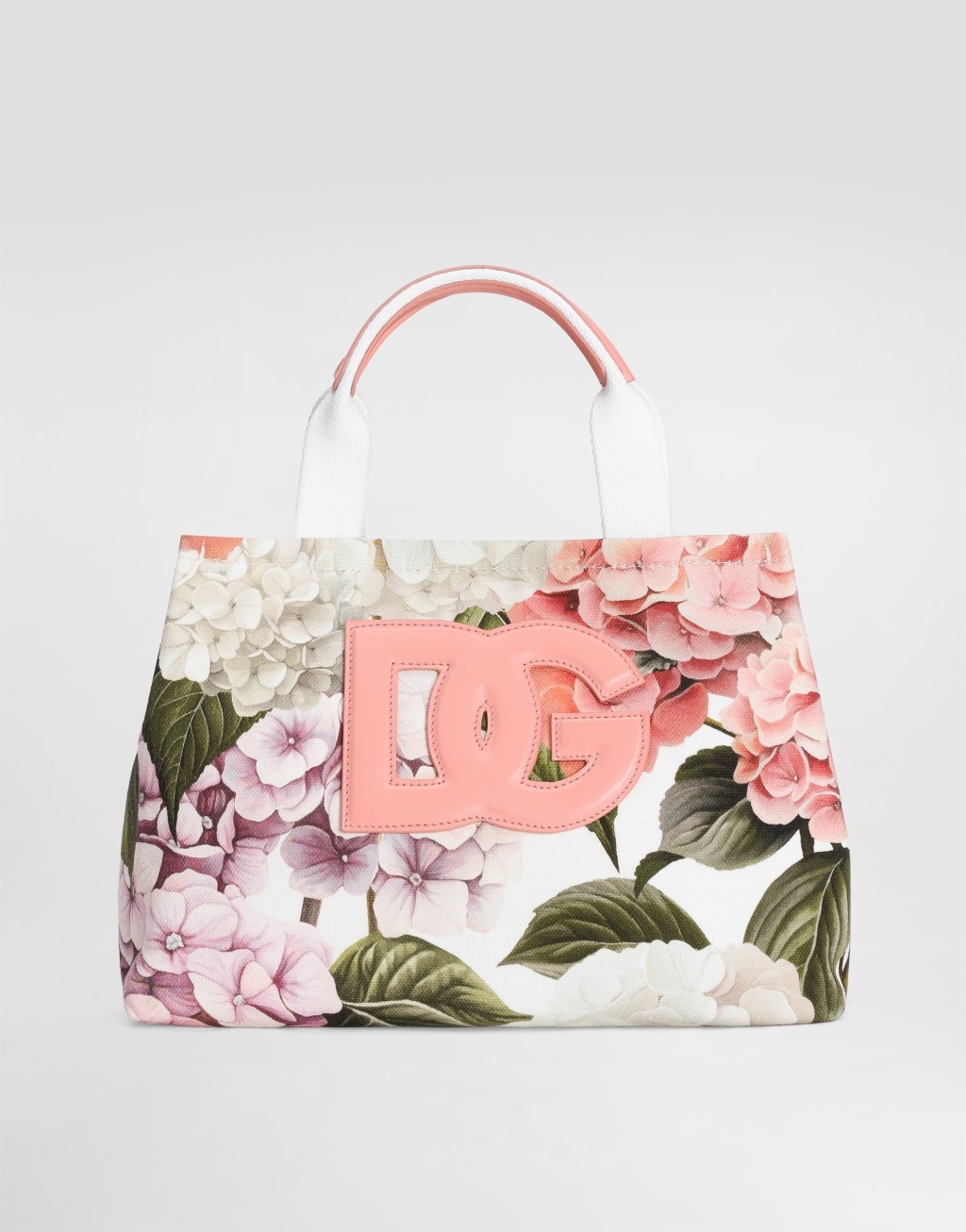 绣球花印花帆布购物袋1