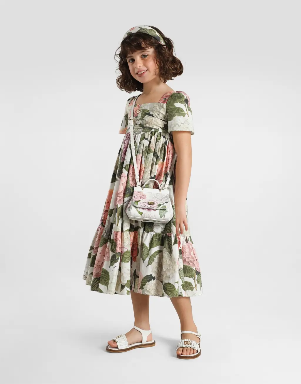 绣球花印花府绸发带