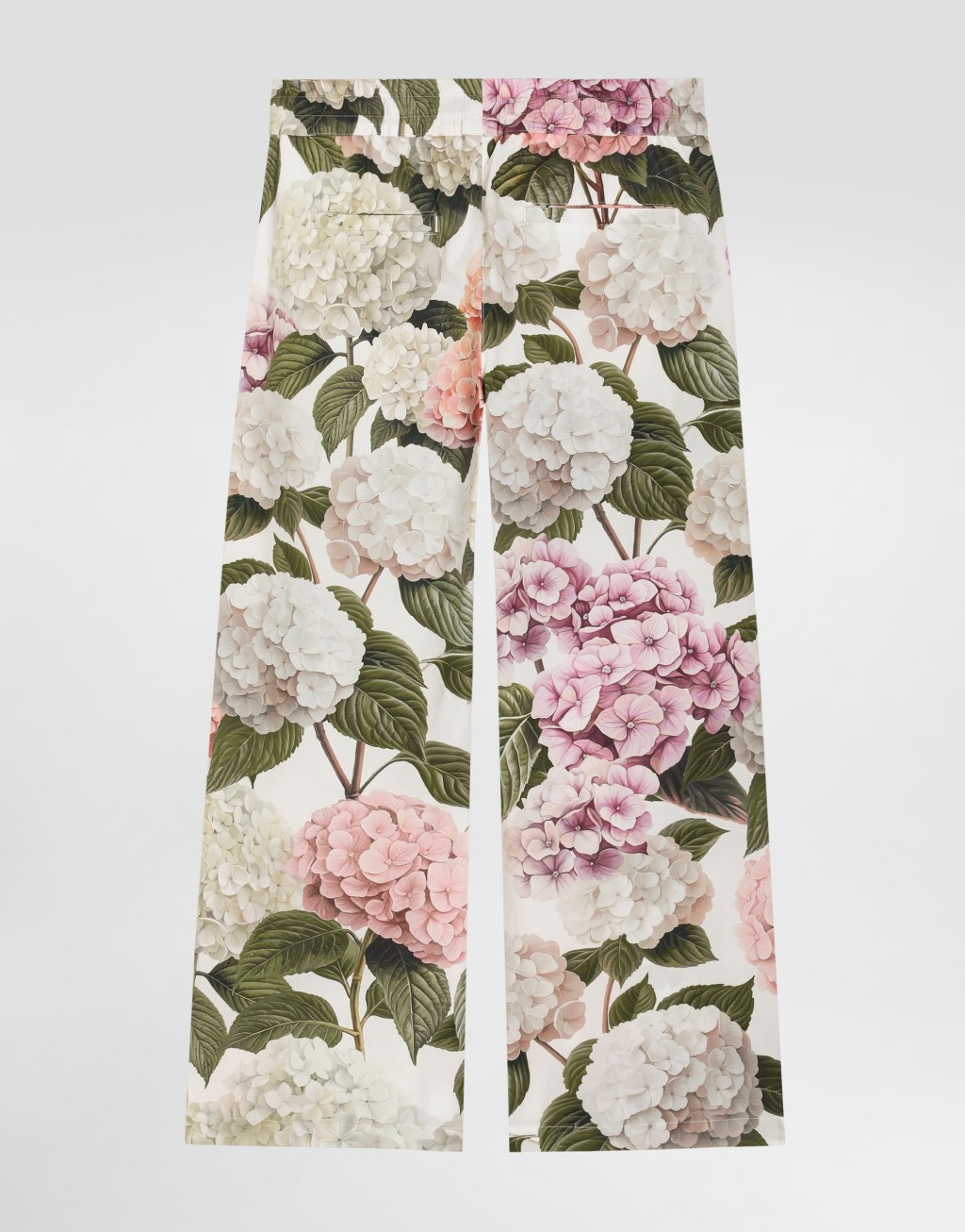 绣球花印花府绸长裤3