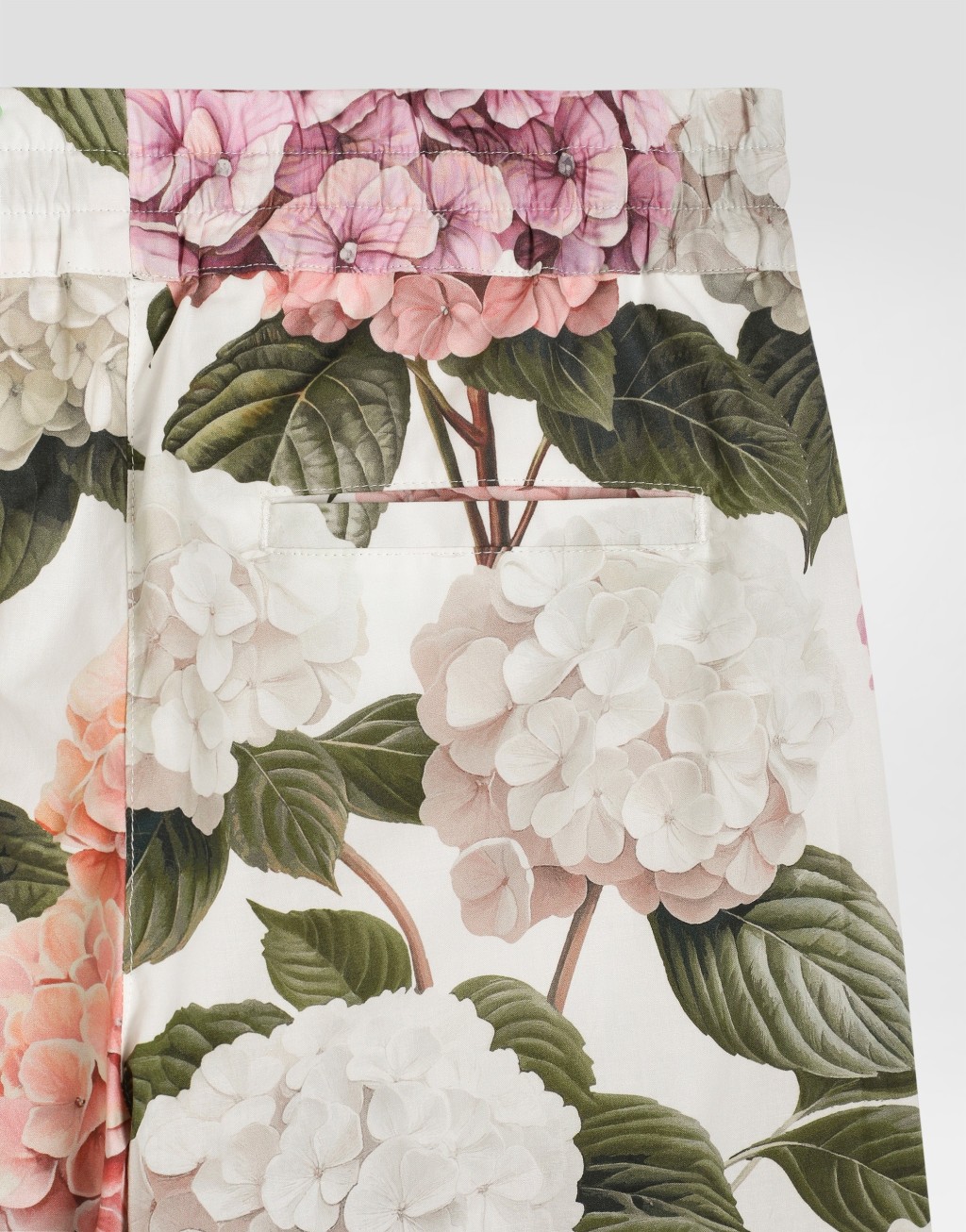 绣球花印花府绸长裤5