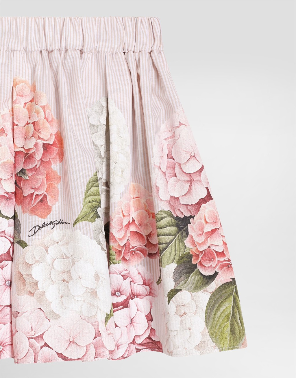 绣球花印花帆布半身裙5