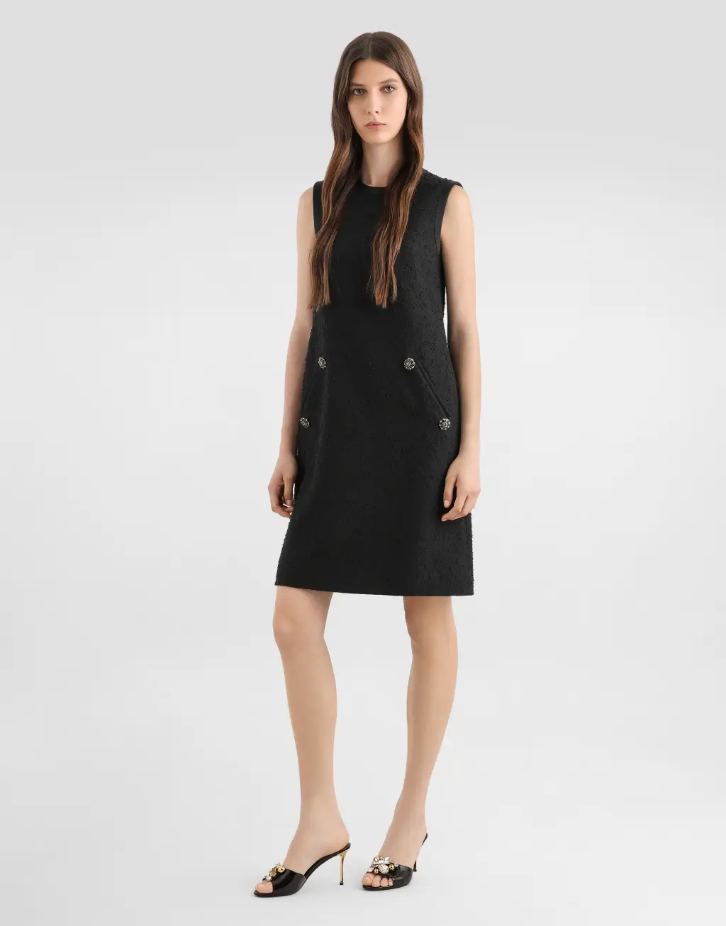 Rachel 席纹连衣裙