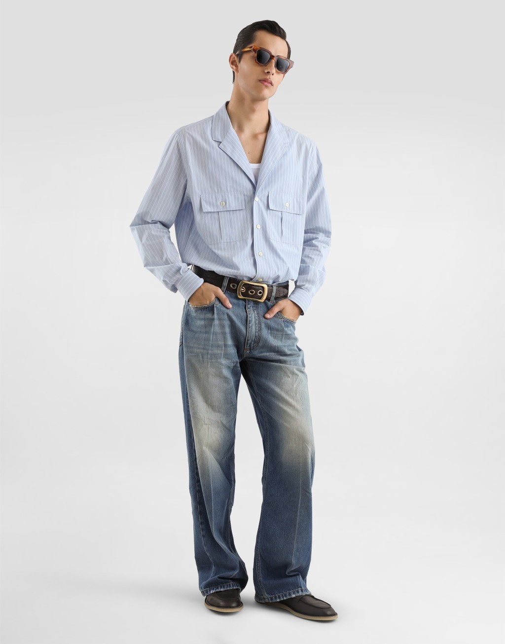 Martini 条纹棉质衬衫2