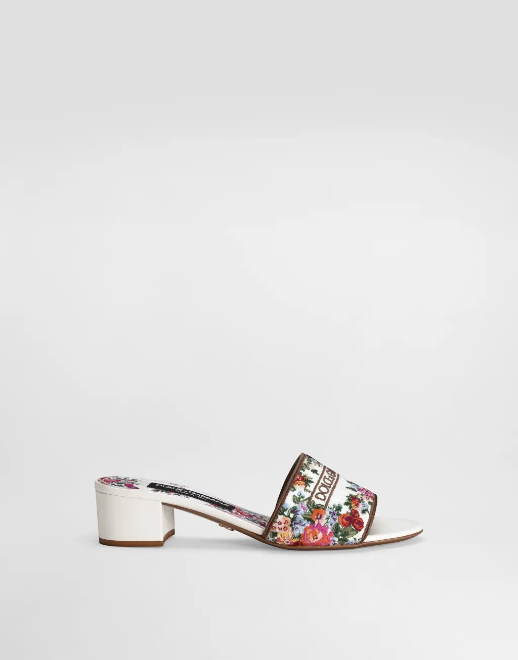 纳帕皮革穆勒鞋 饰以刺绣