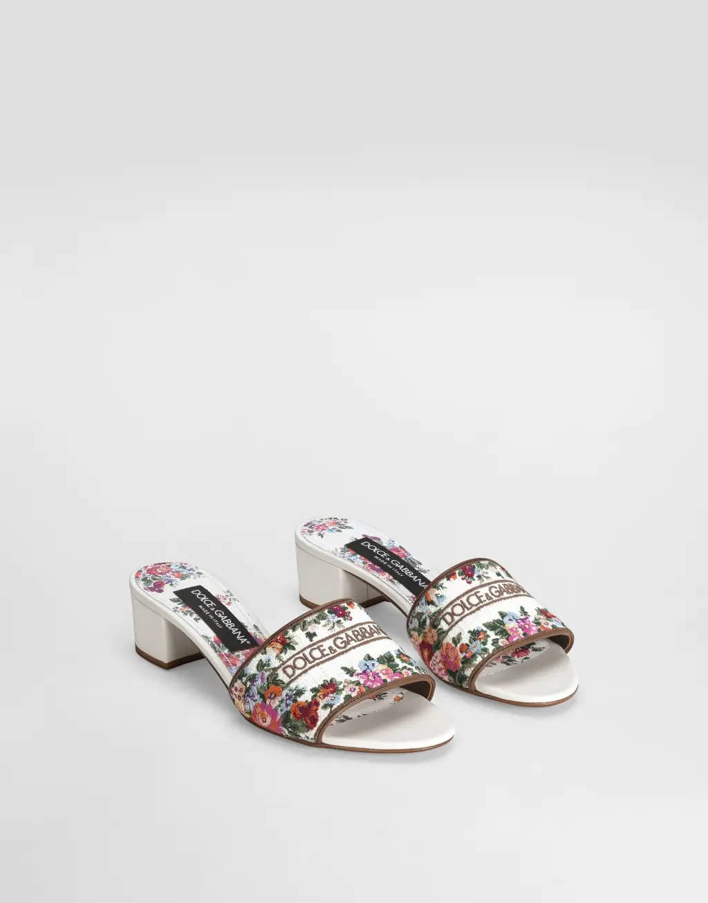 纳帕皮革穆勒鞋 饰以刺绣