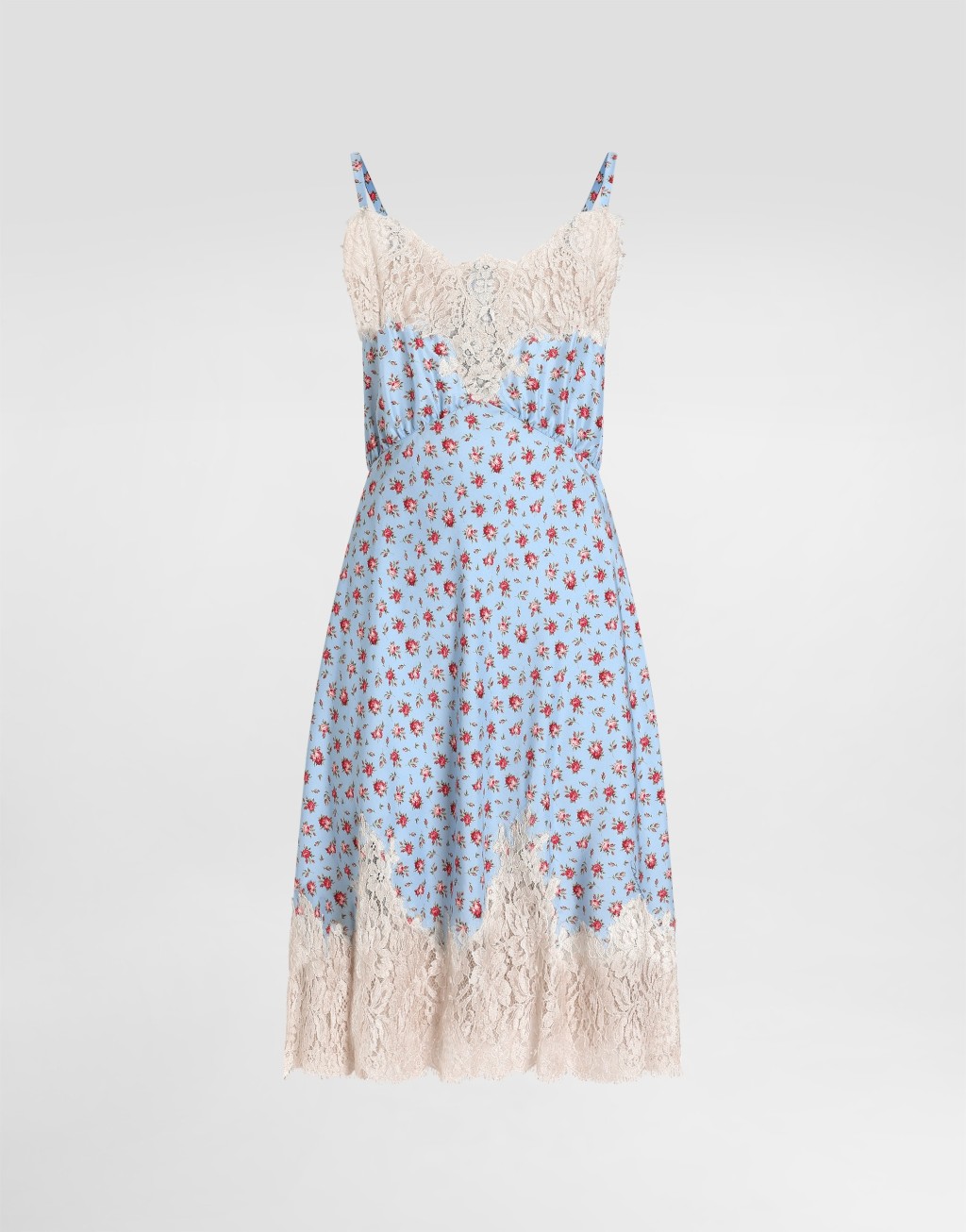 连衣裙 哈博泰真丝 玫瑰小花印花1