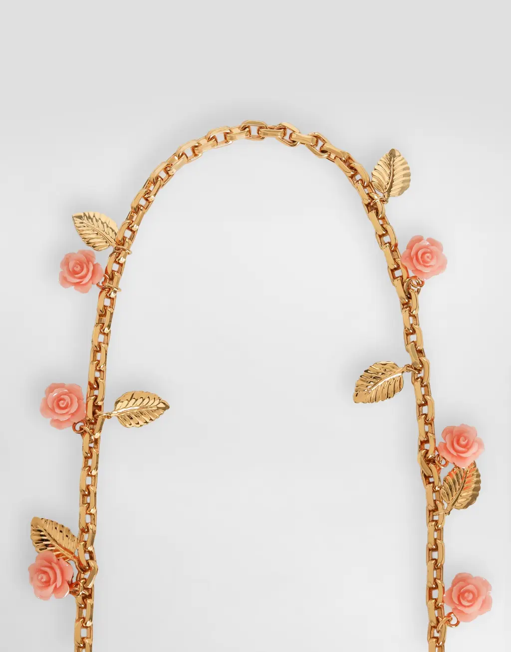 玫瑰花饰金属肩带