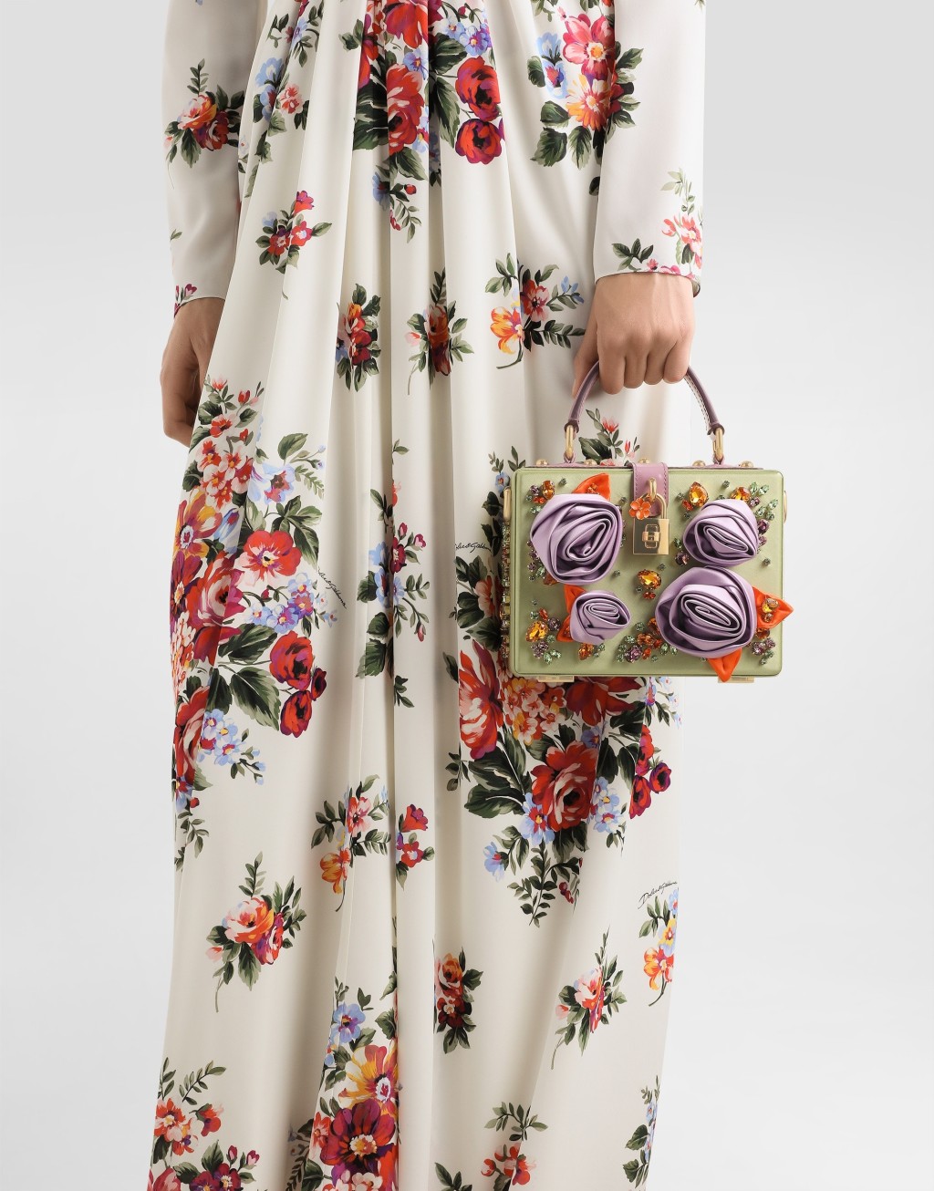 手提包 缎布与漆皮 Dolce Box2