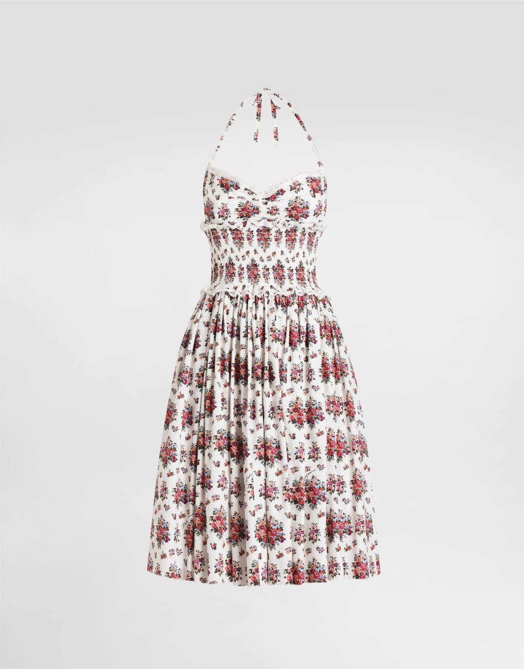 府绸连衣裙 小花束印花1