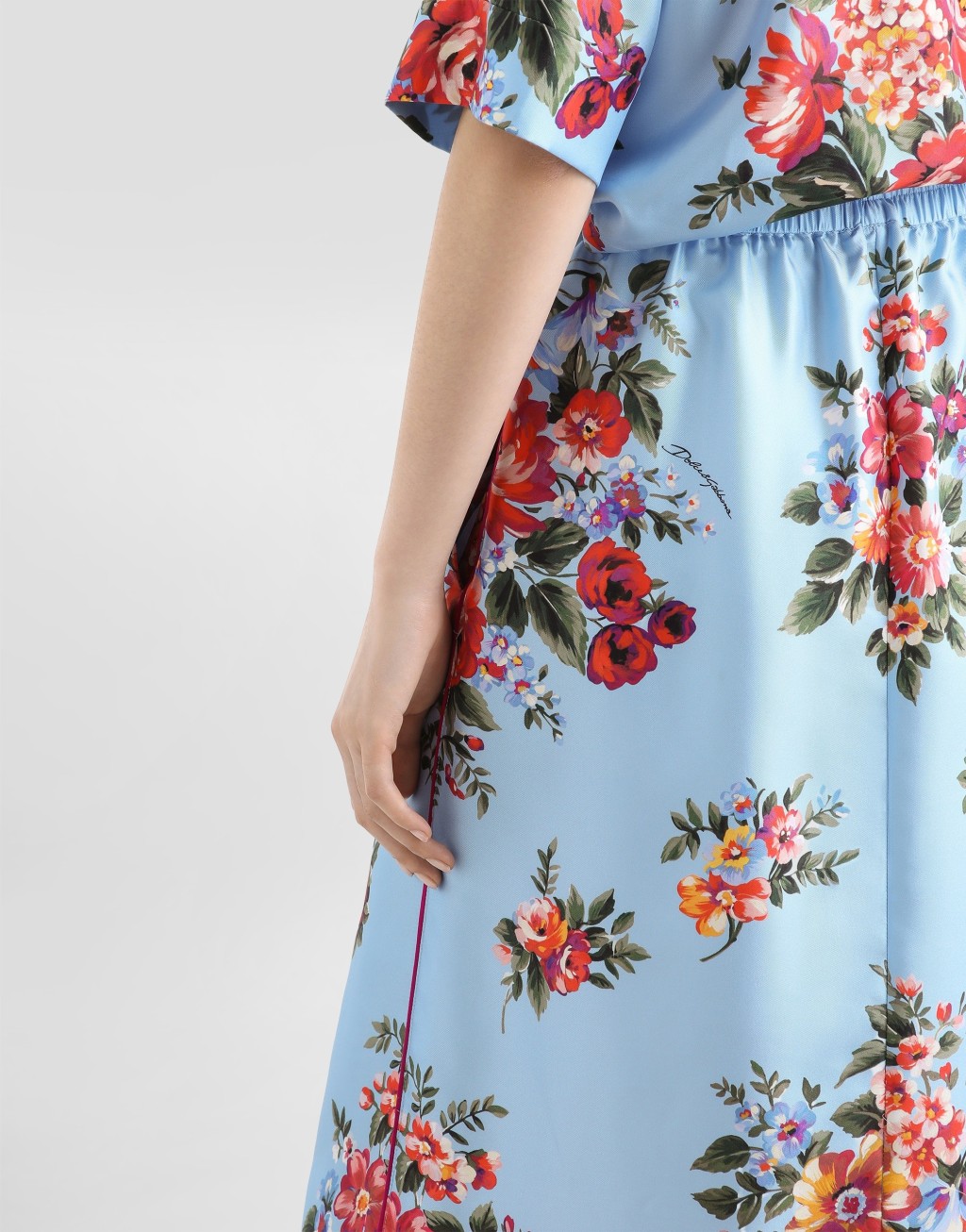 长半身裙 花束印花5