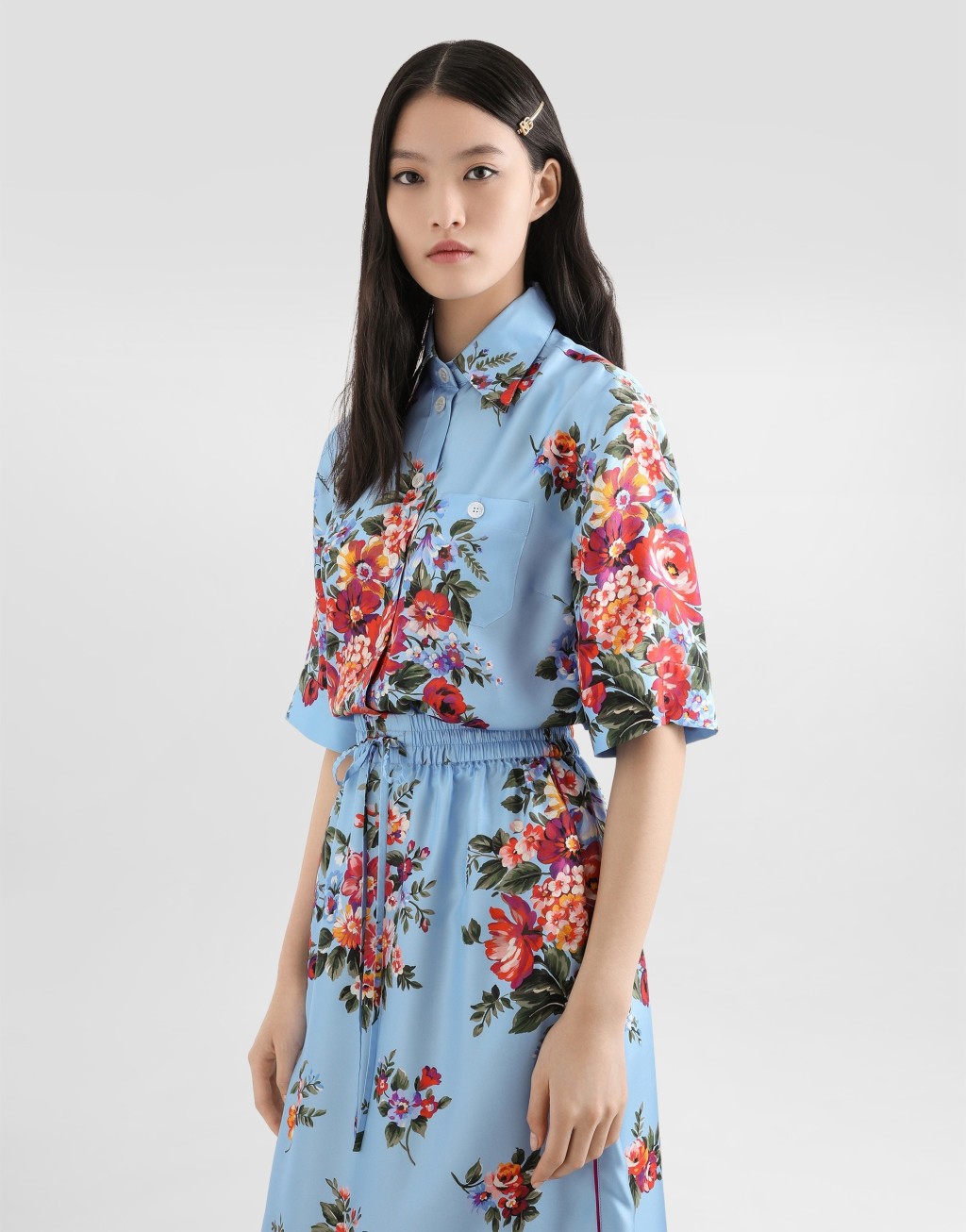 衬衫 斜纹布 花束印花4