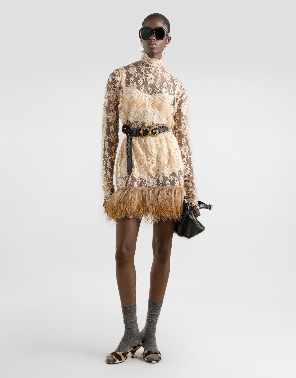 花卉尚蒂伊蕾丝连衣裙2