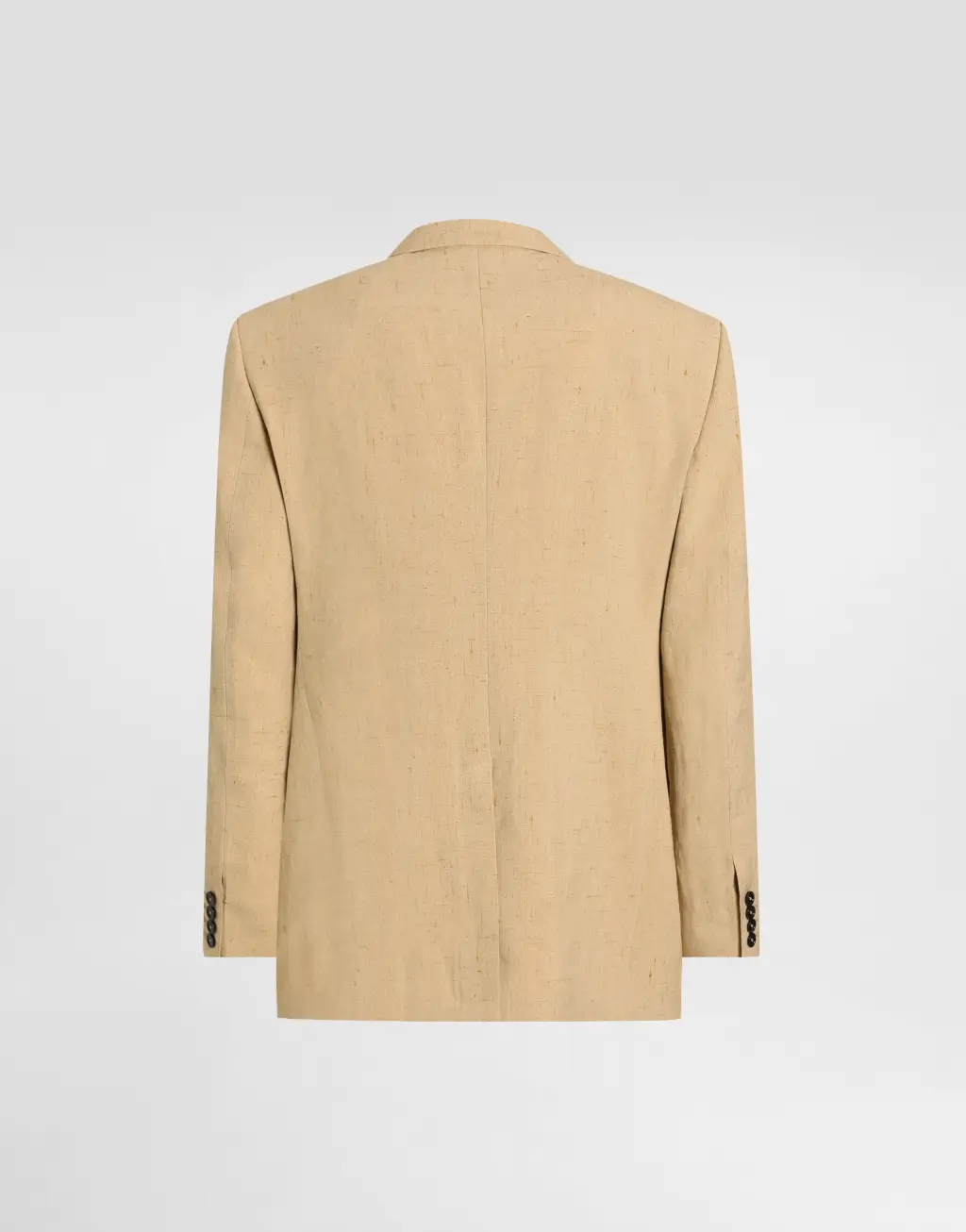 粗花呢亚麻单排扣西装套装