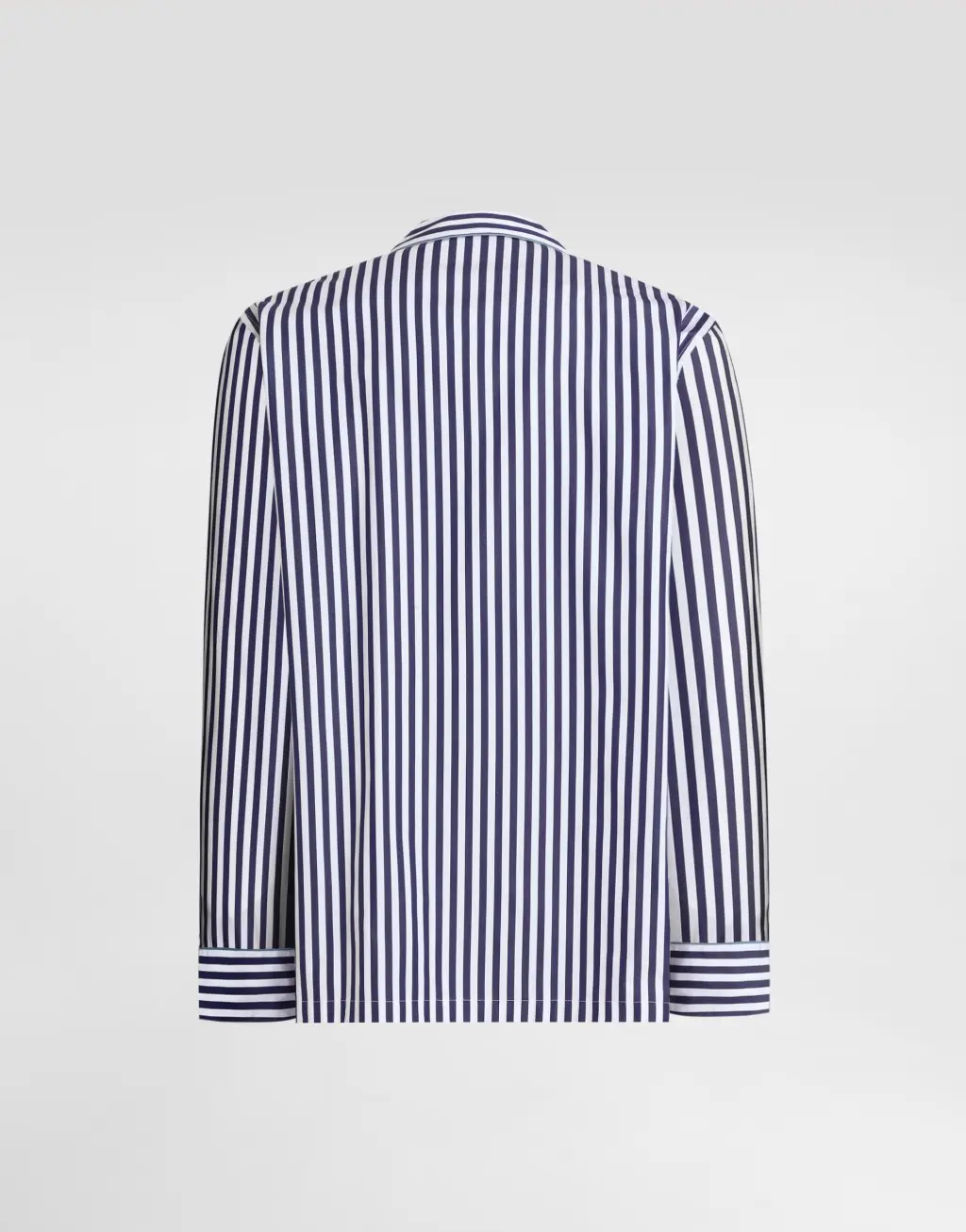 条纹府绸梳妆袍