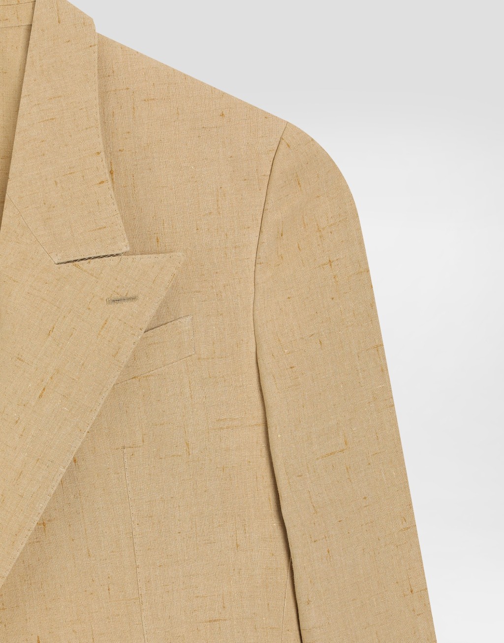 粗花呢亚麻单排扣西装套装4
