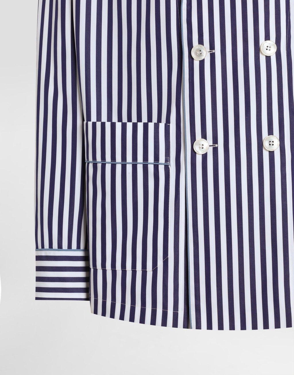 条纹府绸梳妆袍4