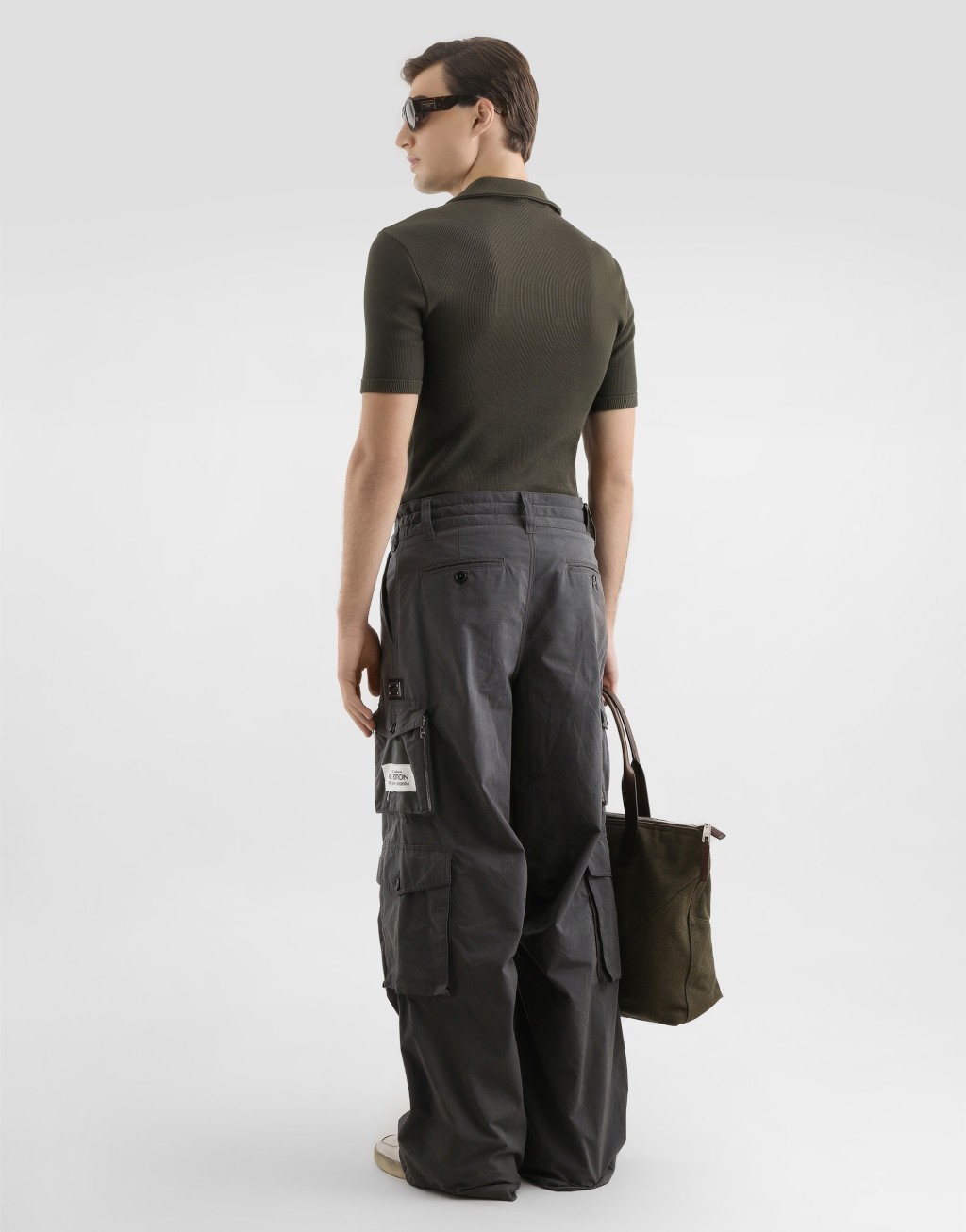 绑带双面布平纹针织短袖 Polo 衫3