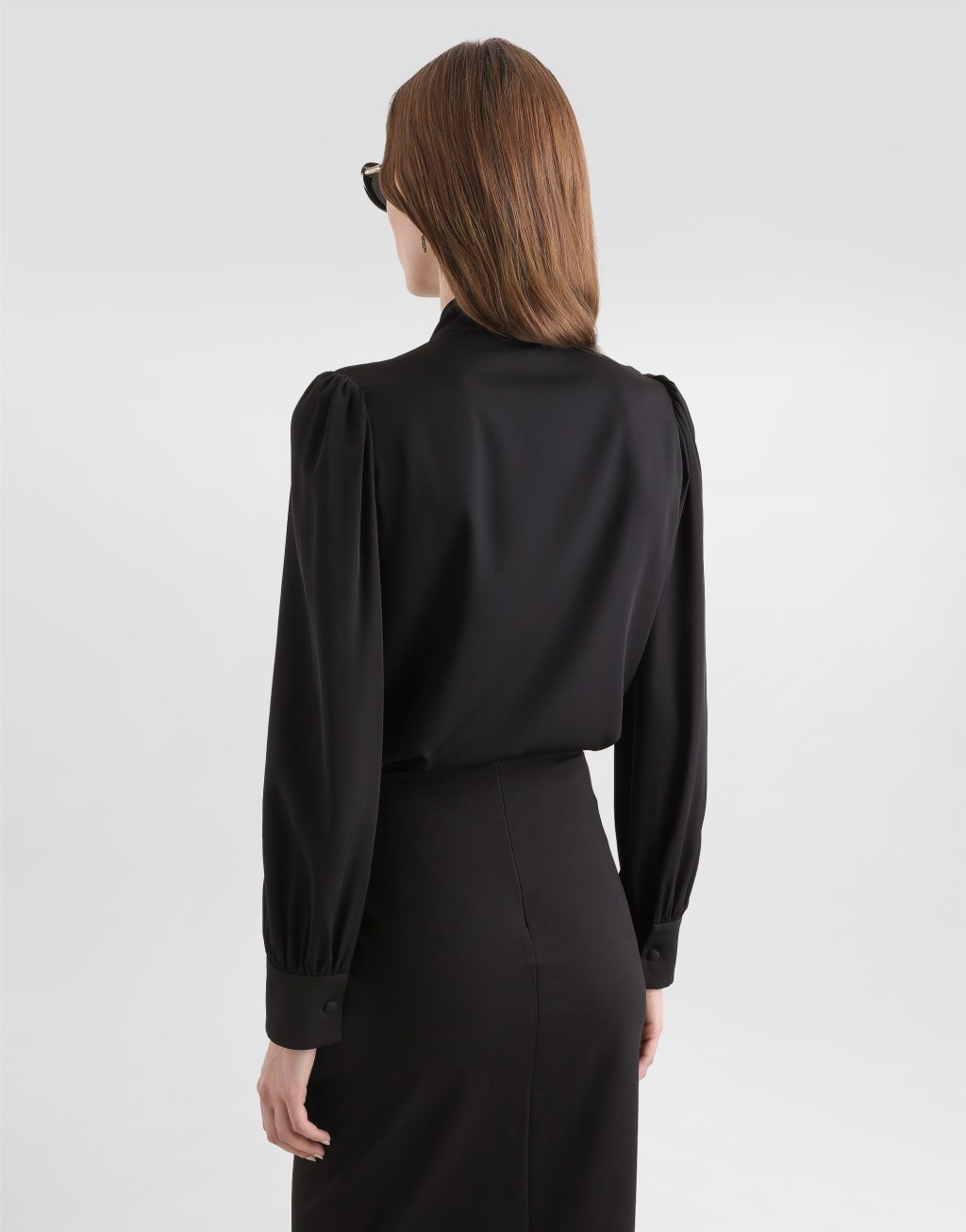 弹力素绉缎衬衫5