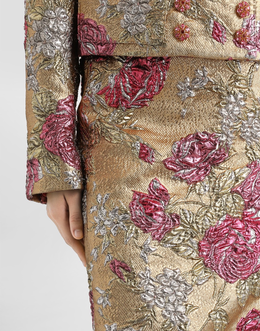 花卉提花修身半裙5