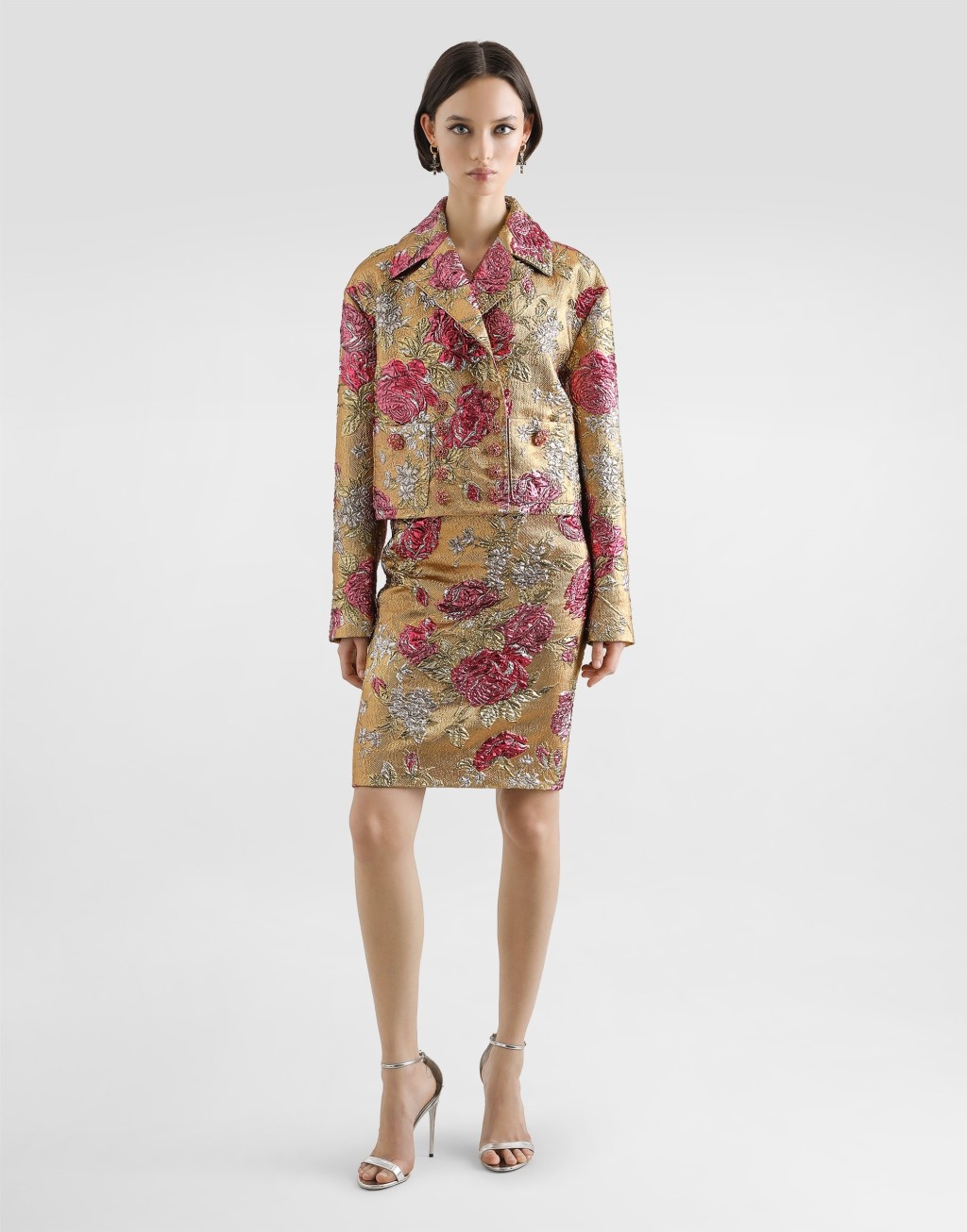 花卉提花修身半裙2