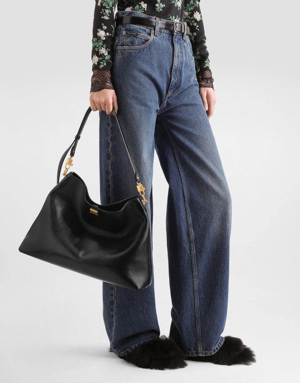 Vittoria大号小牛皮单肩包2