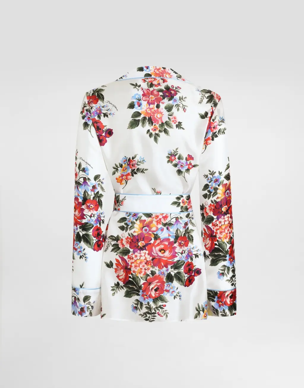 花束印花斜纹衬衫