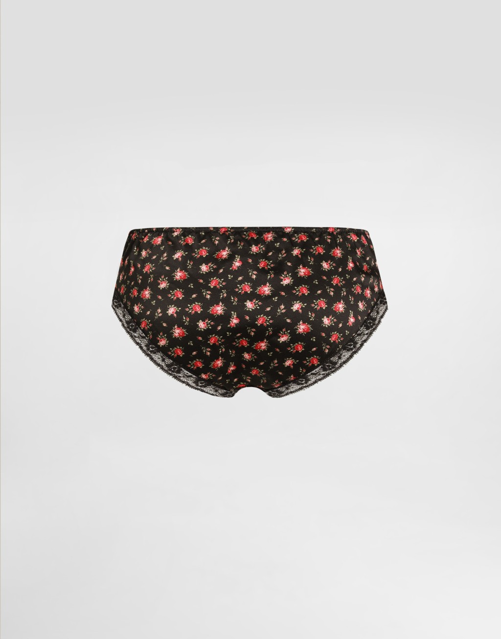 蔷薇印花缎布与蕾丝三角裤2