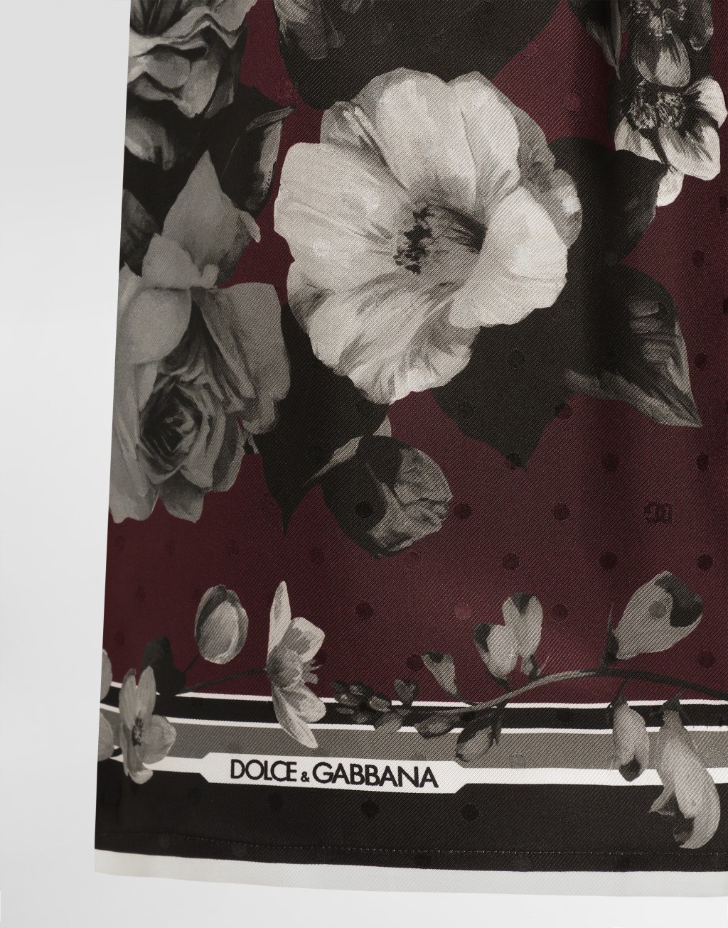 牡丹花枝印花真丝斜纹 Vanity 长裤3