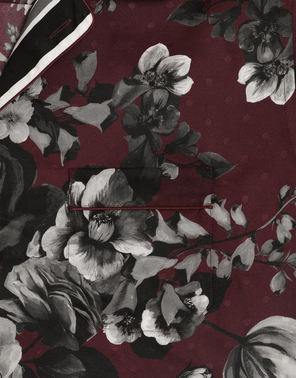 牡丹花枝印花真丝斜纹 Hawaii 衬衫3