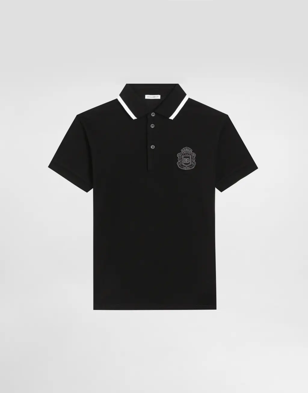 DG纹章徽标珠地Polo衫