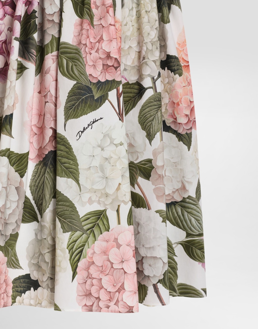 绣球花印花府绸半身裙5