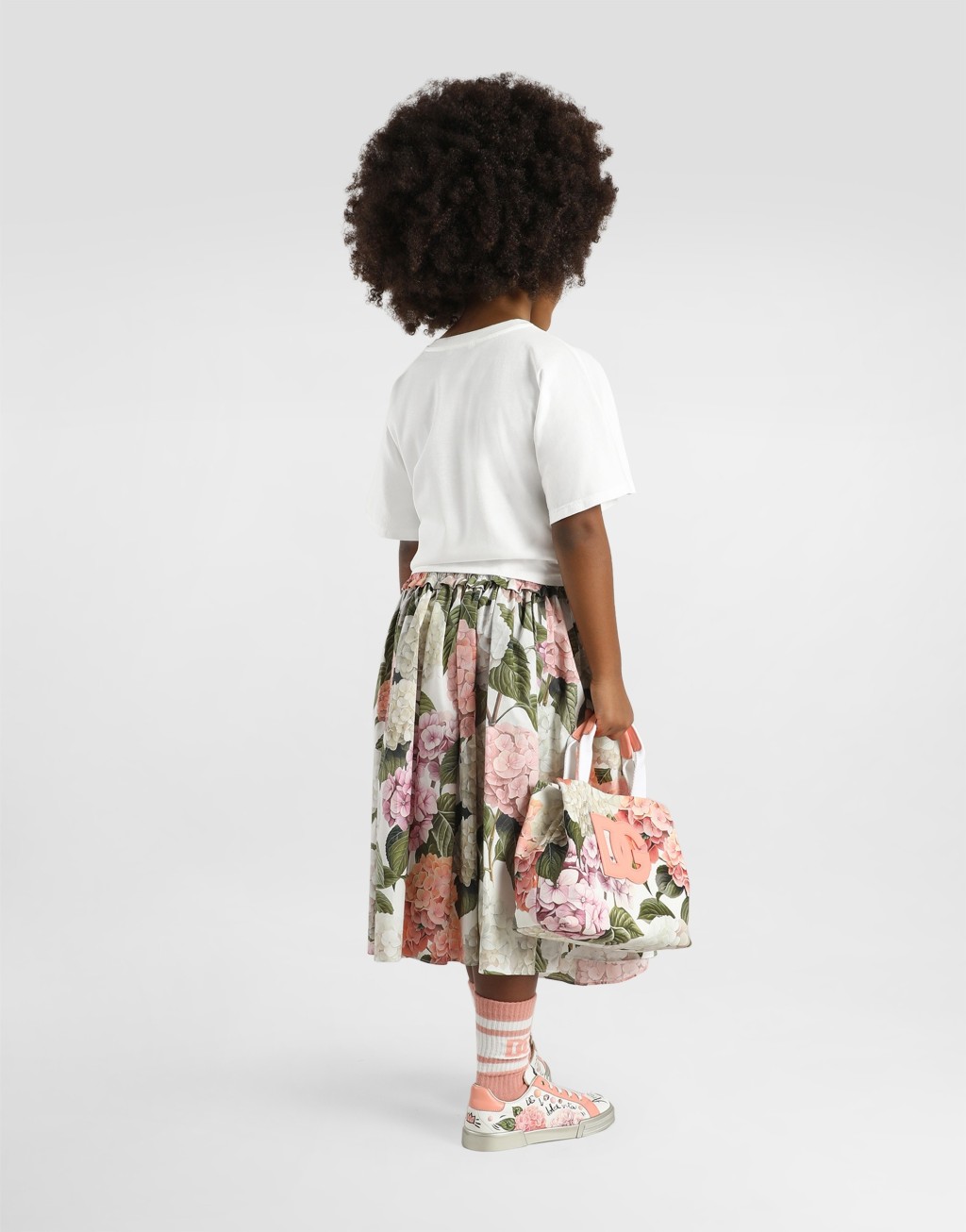 绣球花印花府绸半身裙4