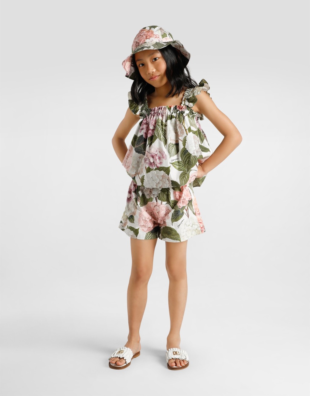 绣球花印花府绸短裤7