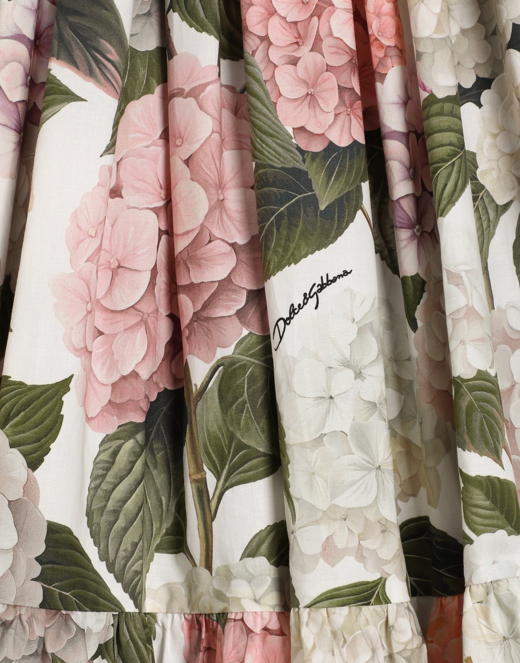 绣球花印花府绸连衣裙5